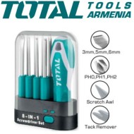 Screwdriver with replaceable bits 9 pcs.