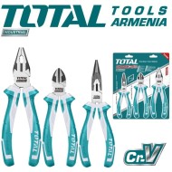 Set of pliers, long nose pliers, side cutters 3 pcs