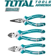 Set of pliers, long nose pliers, side cutters 3 pcs