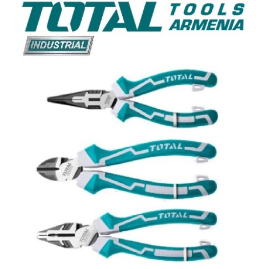 Set of pliers, long nose pliers, side cutters 3 pcs Set of pliers, long nose pliers, side cutters 3 pcs