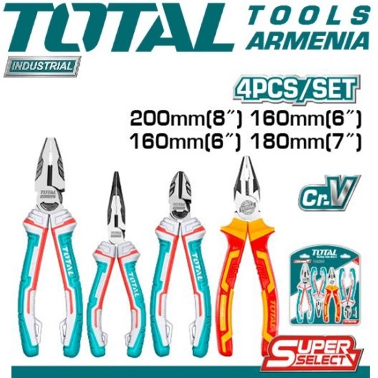 Set of pliers 4 pcs Set of pliers 4 pcs