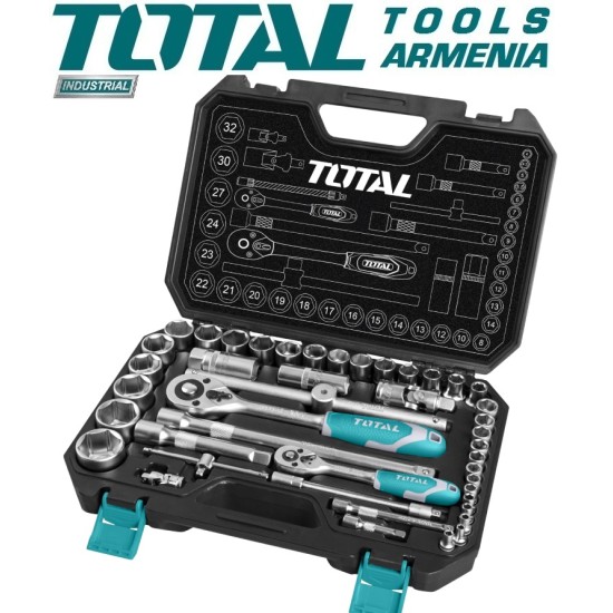 Tool set 1/2" 1/4" 44 pieces