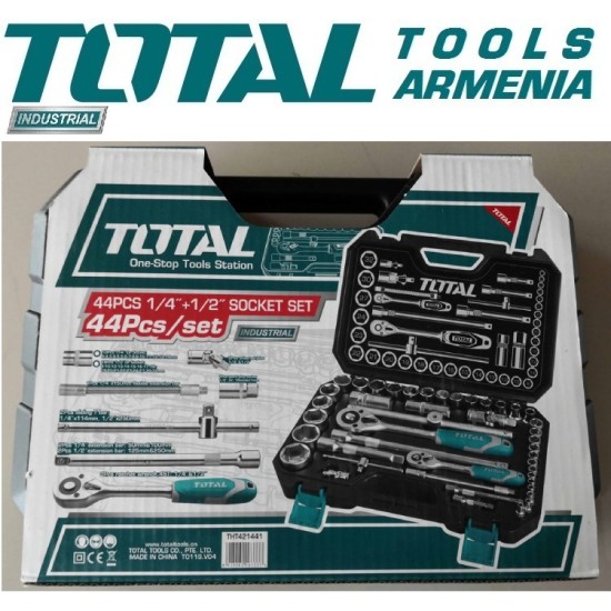 Tool set 1/2" 1/4" 44 pieces Tool set 1/2" 1/4" 44 pieces