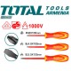 A set of dielectric screwdrivers up to 1000V 3 pcs.