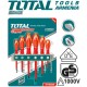 A set of dielectric screwdrivers up to 1000V 6 pcs. A set of dielectric screwdrivers up to 1000V 6 pcs.