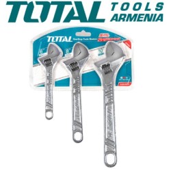Adjustable wrench set 3pcs