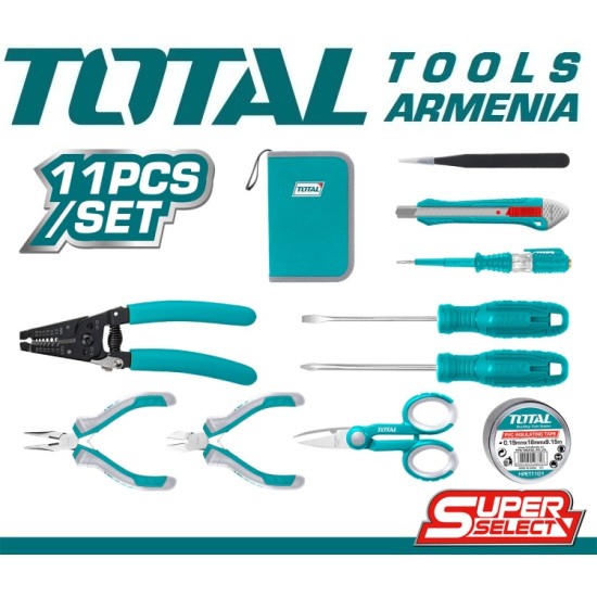 Electrician's set of tools 11 pcs Electrician's set of tools 11 pcs
