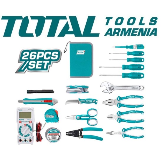 Electrician's set of tools 26 pcs Electrician's set of tools 26 pcs