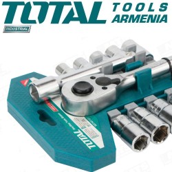 12 pcs 1/4" socket set