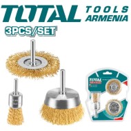 Set of wire brushes 3pcs