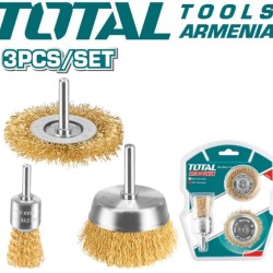 Set of wire brushes 3pcs