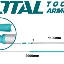 Telescopic aluminum handle 200sm