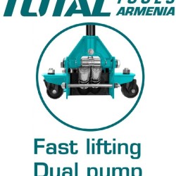 Hydraulic rolling jack 3t