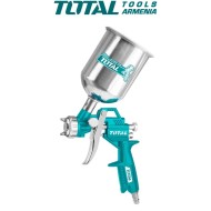 Paint spray gun with top tank 