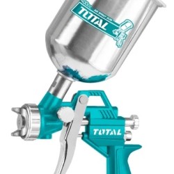 Paint spray gun with top tank 
