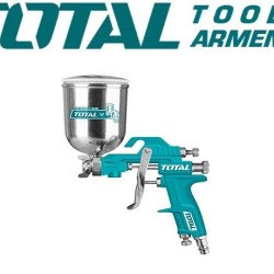 Paint spray gun with top tank 