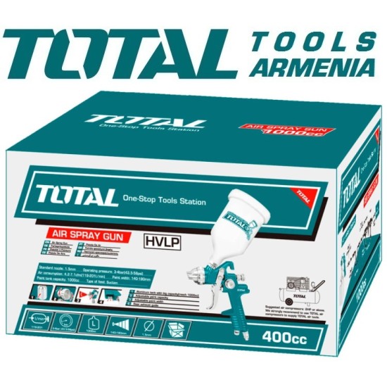 Paint spray gun with top tank Paint spray gun with top tank
