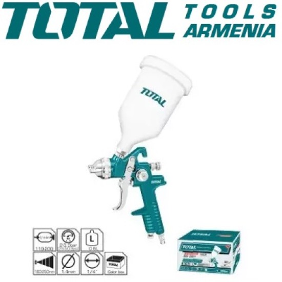 Paint spray gun with top tank Paint spray gun with top tank
