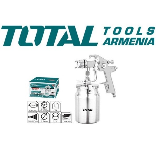 Spray gun with bottom tank Spray gun with bottom tank