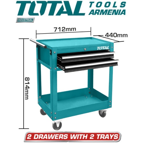 Tool cart with 2 drawers Tool cart with 2 drawers