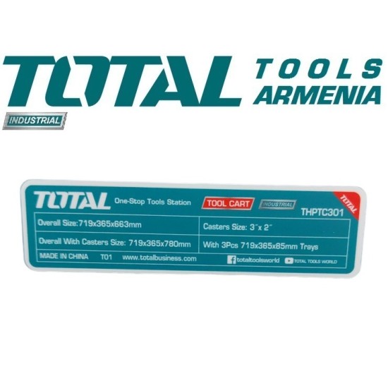 Tool cart 3 trays