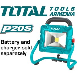Մարտկոցային LED լապտեր - լուսարձակ 20 Վ