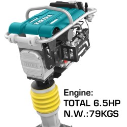 Gasoline tamping rammer 4.8 kW / 6.5HP / TOTAL Petrol engine