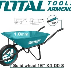 Wheelbarrow 130kg with solid wheel