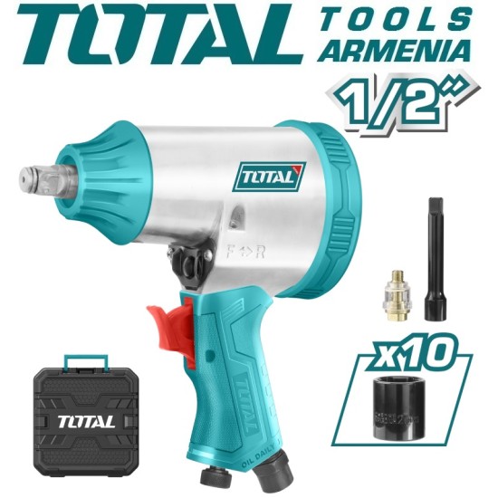 Pneumatic impact wrench 312 Nm/6.3 bar - 1/2 inch Pneumatic impact wrench 312 Nm/6.3 bar - 1/2 inch