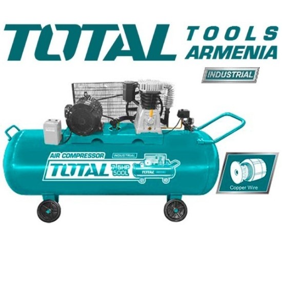 Air oil belt compressor 500 L / 5.5 kW (three-phase) Air oil belt compressor 500 L / 5.5 kW (three-phase)