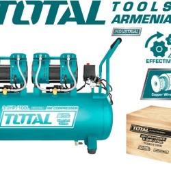 Silent Oil Free Air Compressor 100 L / 2400 W / INDUSTRIAL