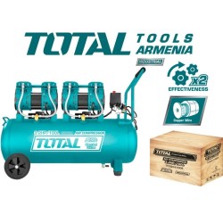 Silent Oil Free Air Compressor 100 L / 2400 W / INDUSTRIAL