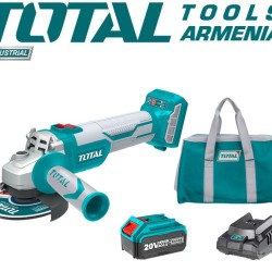 Cordless angle grinder/20 V/4A /115mm/Brushless Motor/INDUSTRIAL