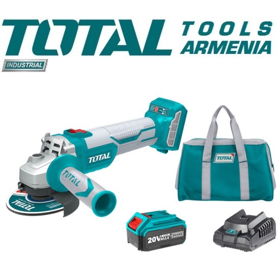 Cordless angle grinder/20 V/4A /115mm/Brushless Motor/INDUSTRIAL Cordless angle grinder/20 V/4A /115mm/Brushless Motor/INDUSTRIAL