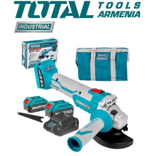 Cordless angle grinder/20 V/4A /115mm/Brushless Motor/INDUSTRIAL Cordless angle grinder/20 V/4A /115mm/Brushless Motor/INDUSTRIAL
