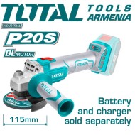 Cordless angle grinder 20 V