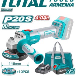 Cordless angle grinder 20 V 2pcs 4Ah