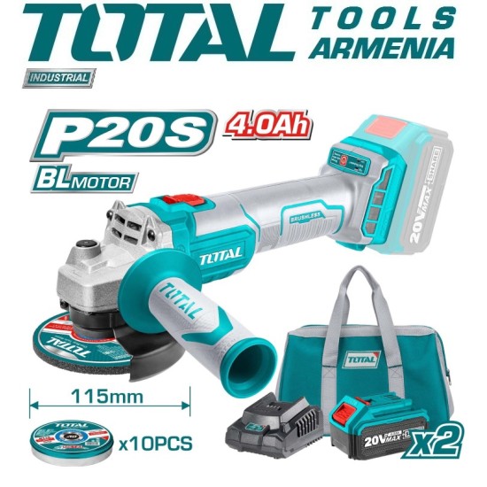 Cordless angle grinder 20 V 2pcs 4Ah Cordless angle grinder 20 V 2pcs 4Ah