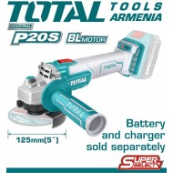 Cordless angle grinder 20V