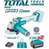 Cordless angle grinder 20 V