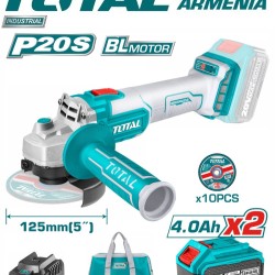 Cordless angle grinder 20 V