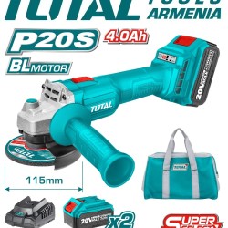 Cordless angle grinder 20V