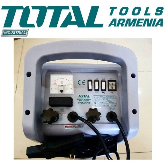 Car battery charger 12/24 V