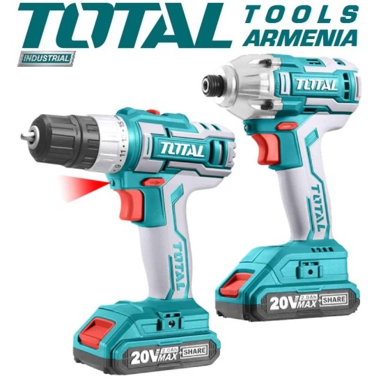 Cordless tools set 20 V, 4A Cordless tools set 20 V, 4A