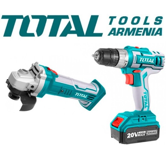 Angle Grinder and Drill - Screwdriver 20 V, 4A Angle Grinder and Drill - Screwdriver 20 V, 4A