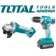 Angle Grinder and Drill - Screwdriver 20 V, 4A Angle Grinder and Drill - Screwdriver 20 V, 4A
