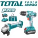 Angle Grinder and Drill - Screwdriver 20 V, 4A Angle Grinder and Drill - Screwdriver 20 V, 4A