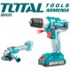 Angle Grinder and Drill - Screwdriver 20 V, 4A