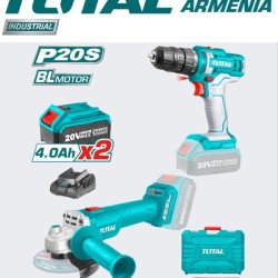 Angle Grinder and Drill 20 V, 4A
