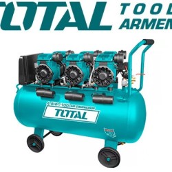 Silent Oil Free Air Compressor  100L /3×1200W